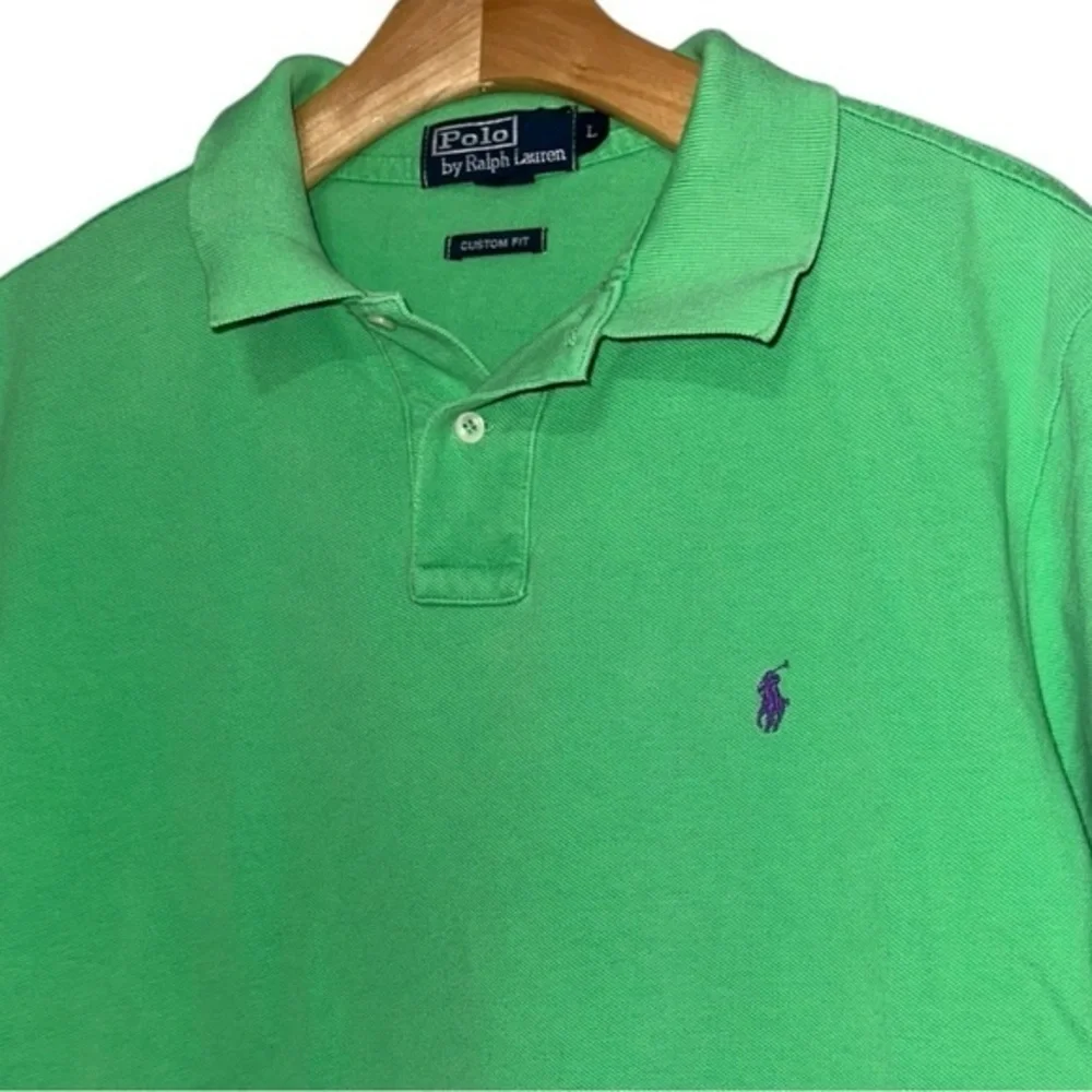 Polo Ralph Lauren Vintage USA Men’s Size L Kelly Green Short Sleeve Polo Shirt